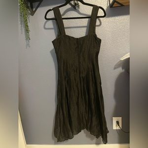 Nanette Lepore elegant black dress with flower hem